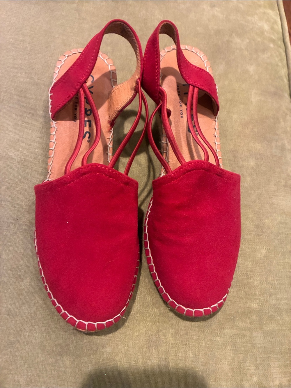 Cypres Red Slingback Espadrille